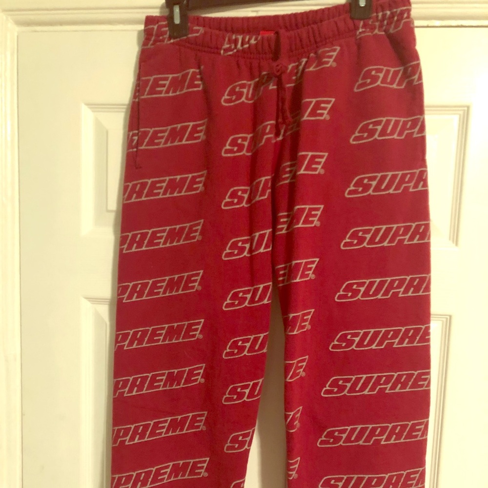 Supreme Repeat Sweatpant Cardinal